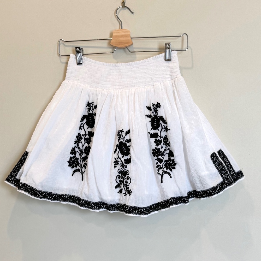 J.Crew smocked waist mini skirt